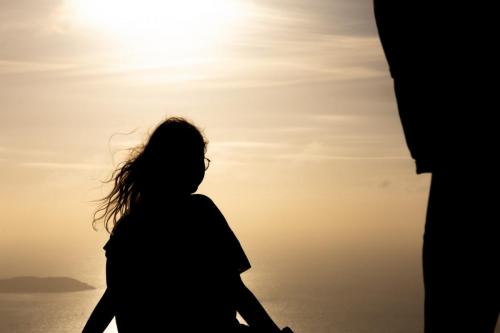 femme en contre jour