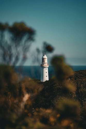 white Lighthouse composition